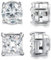 CASSIECA 2 Paare 6MM Magnet Ohrringe Herren Edelstahl Magnetische Ohrstecker für Männer Damen Rund CZ-Intarsien Nicht Piercing Hypoallergen Non-piercing Clip On Ohrringe Silber