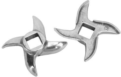 Cuchillas Para Picadora De Carne 2 Unidades Acero Inoxidable Repuesto Compatibles Con Múltiples Modelos Diseño Duradero Y Eficiente Para Picado