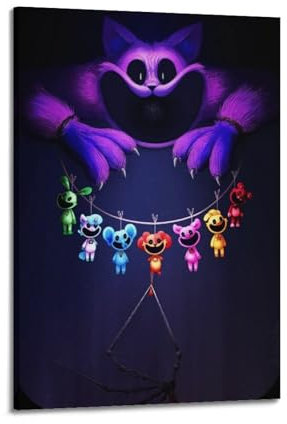 GBHEVEWV Poppy's Playtime Spielkunstposter, dekoratives Gemälde, Leinwand, Wandposter und Kunstdruck, moderne Familienschlafzimmer-Dekoration, Poster, 20 x 30 cm