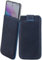 Suncase Leder Tasche kompatibel mit Samsung Galaxy S25 5G Hülle mit ZUSÄTZLICHER Case Handytasche (mit Rückzugsfunktion und Magnetverschluss) in Pebble-Blue