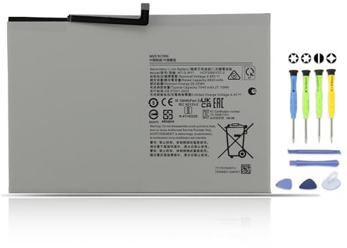 K KYUER WT-S-W11 Tablet Batteria per Samsung Galaxy Tab A9+ A9 Plus 11-inch Series Wi-Fi LTE 5G SM-X210 SM-X215 SM-X216 SM-X218 SM-X218U SM-X218B SM-X216B SM-X216N SM-X210N SM-X210NA 1ICP3/80/107-2