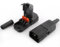 VISSQH 2 Stück IEC 320 C14 Männlich Stecker C14 3-polig Stromanschluss Adapter 250V 10A AC(Pressentyp/Schwarz)
