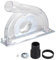 Dust Shroud for Angle Grinders, Dust Extractor Cutting Guard, Suitable for 4-5 Diameter Angle Grinder and 3/4/5 Saw Blades Transparent Grinding Dust Cover for Angle Grinder