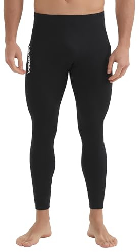 Lemorecn Men's Wetsuits Pants 1.5mm Wetsuit Bottoms Swim Pants, BLACK,M
