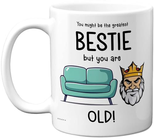 Tasse amusante pour meilleur ami – Sofa King – Cadeau d'anniversaire grossier pour Bestie Buddy de la part de Friend Bestie – Cadeau fantaisie – 325 ml – Passe au lave-vaisselle