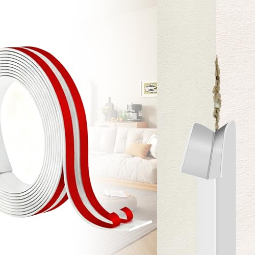 3M Corner Trim, Self Adhesive Flexible PVC Edging Strip ，Peel and Stick Wall Moulding for Tile Edging, Wall, Ceiling and Furniture Edge Protection, 2cm Wide