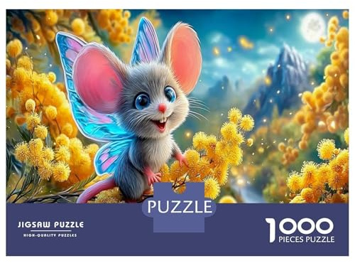 1000-teiliges Maus Puzzles Lernspiel Spielzeug Cute Small Tiere Jigsaw Puzzle Familienspiele Für Erwachsene Jugendliche Und Kinder 38x26cm/1000pcs