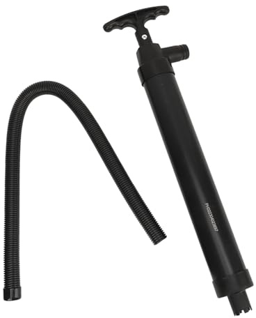 Manual Bilge Pump with Hose, Portable Hand Water Pump for Yachts Boats Kayaks (Black)