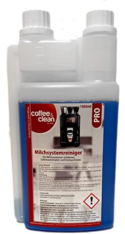 1L Milchschaumreiniger Milchsystemreiniger Konzentrat Coffee&Clean Pro für Kaffeevollautomaten wie Jura, WMF, Melitta, Siemens, Milchschäumer, Sahneautomaten