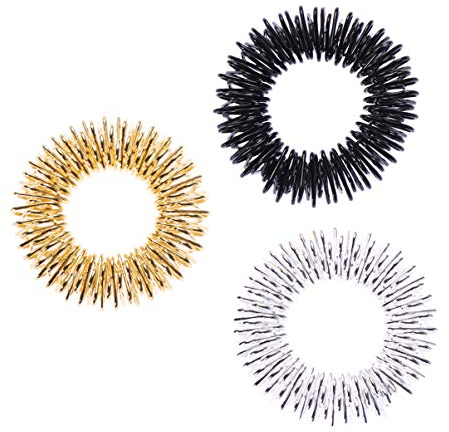 ROSENICE Akupressur Massage 3 Stück Akupressur Massage (Gold + Silber + Schwarz)