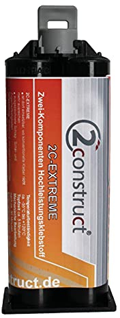 2Construct EXTREME 2K Hochleistungsklebstoff, Topfzeit 5-7min, 50g, Kartusche ohne Mischdüse