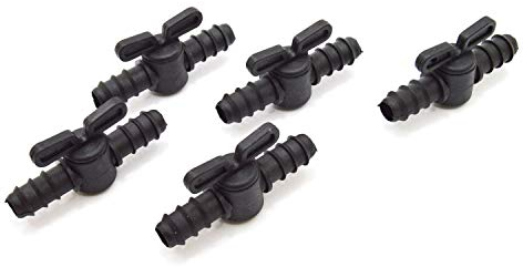 S&M 543845 Llave goteo 1/4 vuelta 16 mm riego por goteo- Blíster de 5 unidades