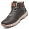 Mishansha Scarpe Uomo Invernali Stivaletti Donna Invernali Scarponcini Invernali con Pelo Comode Stivali Invernali Marrone,GR.45
