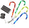 Sentik® 4 Pack Battery Powered Christmas Candy Cane Pathway Garden Stake Lights Festive Outdoor Decoration (Multi Coloured)