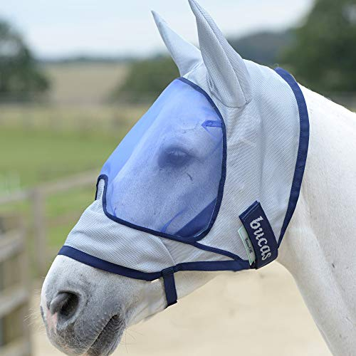 Bucas Buzz-Off Deluxe 155/XL Mask & Ears Blue