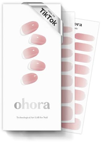 ohora Strisce per unghie in gel semipolimerizzato (N Milk Rose) - Funziona con qualsiasi lampada per unghie, qualità professionale, lunga durata, facile da applicare e rimuovere - Rosa