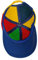 Amakando Farbenfrohes Propeller-Cap Für Männer & Frauen / 55-58 cm/Auffälliges Helikopter-Basecap für Clowns & Spaßvögel/Ideal zu Fasching & Bad Taste Party
