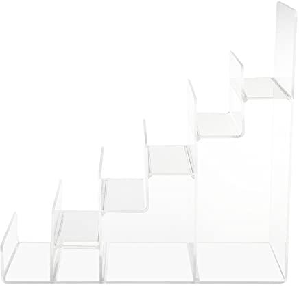 Cabilock Clair Acrylique Porte- Monnaie Présentoir Titulaire À Main Présentoir Bijoux Stand Cosmétique Présentoirs 23X21X10CM