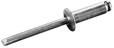 GOEBEL® - 500 x Flachkopf Nieten Aluminium/Edelstahl A2 (V2A) (Ø x L) 5,0 x 10,0 mm - Flachkopf Blindniete - Popniete - STANDARD