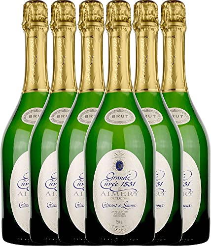 Aimery Grande Cuvée 1531 Crémant Brut von Sieur d'Arques - Schaumwein 6 x 0,75l VINELLO - 6er - Weinpaket inkl. kostenlosem VINELLO.weinausgießer