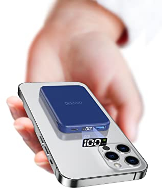 DEKSMO batería Externa inalámbrica magnético 10000 mAh Cargadores portátiles 10K Mini USB-C Carga rápida de 20W 22.5 W Powerbank Wireless inalámbrico para mag-Safe iPhone 12/13/11/13Pro MAX