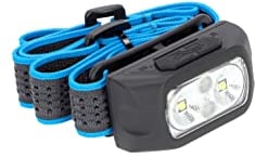 Walther HLi1r Stirnlampe, Wiederaufladbar, USB Kopflampe, IPX6 Wasserdicht, inkl. Ladekabel