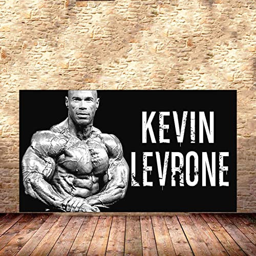 Hnyjyfa Kevin Levrone Poster Kraftprotz Bodybuilding Poster Trainings Poster Haus Fitness Deko Mann Übungs Motivzitat Gemäldedrucke Inspirierendes Wand Bilder Gym Poster 0318276