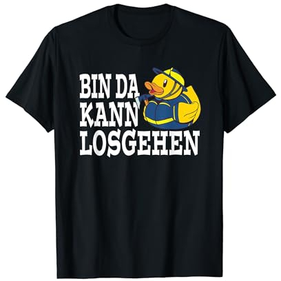 Bin da kann losgehen THW Einsatz Technisches Hilfswerk T-Shirt