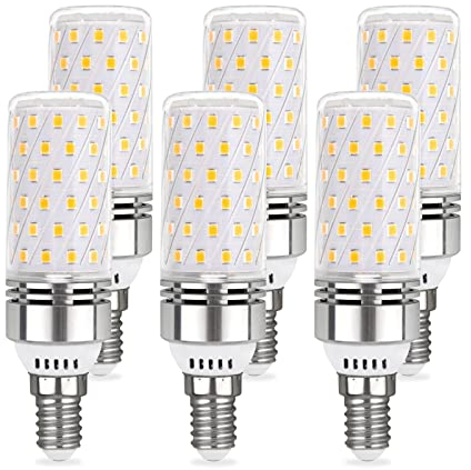 Akynite Maiskolben LED E14 12W Warmweiß 3000K, 1450LM, Ersetzt E14 100W Glühbirnen, Stabform Cornlampe, LED Maiskolben E14 Warmweiss für Deckenlampe, Nicht Dimmbar, 6er-Pack