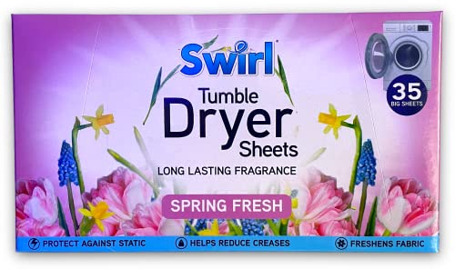 Lot de 35 feuilles pour sèche-linge Parfum frais printanier