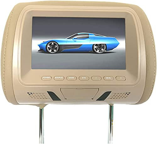 Lecteur DVD d'appui-tête de Voiture, Lecteur vidéo d'appui-tête de Voiture HD 7 Pouces avec Support d'appui-tête et Bluetooth, Moniteur d'appui-tête de Voiture Multifonctionnel pour vidéo, Jeux(