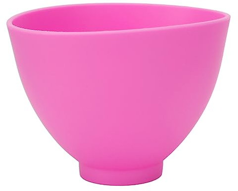 YUYTE Ciotola in Silicone - 15 X 15 X 11 Cm, Ciotola Riutilizzabile Resistente Al Calore per Pittura, Intonaco e Altro (Rosa)
