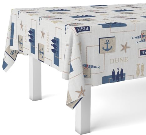 Martina Home Wachstuchtischdecke Meer, 100 x 140 cm, Blau