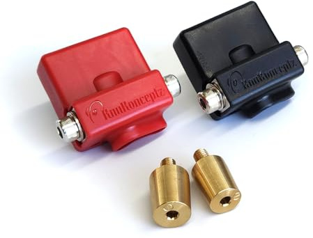KnuKonceptz Ultimate Battery Terminal v2 Pair- Positive and Negative with OEM Top Post Adapter