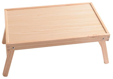 Amosfun 1stk Schreibtisch Hochklappen Tragbarer Schreibtisch Wegklappbarer Schreibtisch Tisch Frühstück Im Klappbarer Bettschreibtisch Tragbarer Serviertisch Hölzern Klappbett