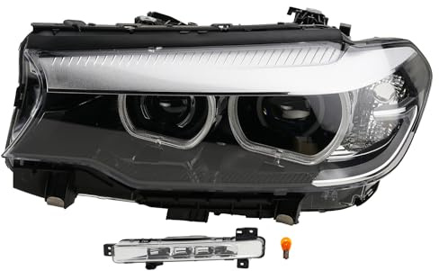 Johns, Scheinwerfer Haupt SW passend für BMW 5 G30 G31 16- LI mit Motor für LWR + Nebelscheinwerfer + Leuchtmittel
