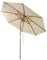 KOMFOTTEU Sonnenschirm knickbar, Gartenschirm 270/300cm aus Holz, Marktschirm mit 8 Streben, Terrassenschirm neigbar für Garten, Strand, Balkon (270 cm)