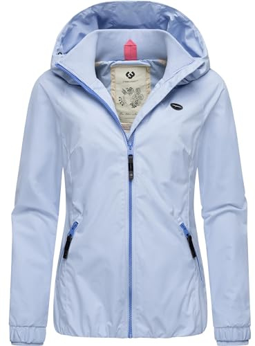 Ragwear Damen wasserdichte Übergangsjacke leichte Jacke kurz mit Kapuze Dizzie Intl XS-6XL