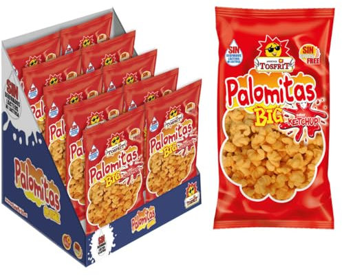 iChuches- Aperitivos De Maiz Sin Gluten y Sin Lactosa (Palomita Ketchup Familiar)