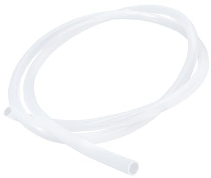 iMeistek Lebensmitteltaugliche Silikonschlauch, 8mm ID x 11mm OD 2 Meter, Flexibler Transparenter Silikonschlauch, Wasser-Luftschlauch
