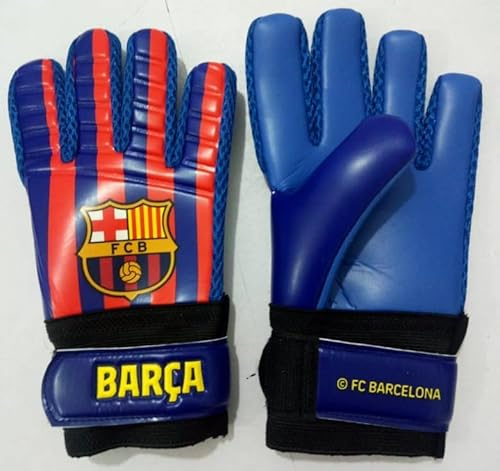 FCB Torwarthandschuhe für Kinder, offizielles Produkt von FC Barcelona, Größe 4