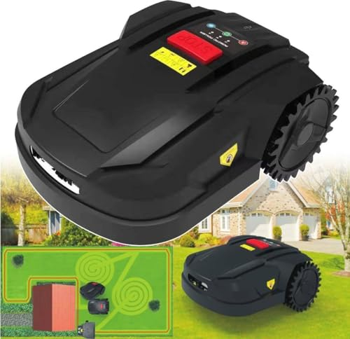 App Tondeuse à Gazon Robot,Tondeuse à Gazon Robotique Intelligente Automatique De Jardin,Coupe-Herbe Robot,Machine De Coupe D'herbe Automatique Pour Pelouse 800M² Automatique,Planification De Chemin