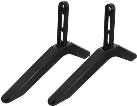 PRETYZOOM 2St Fernsehtisch tv aufsatz TV-Halterung fernsehhalterung tv erhöhung Wandhalterung TV-Ständer mit Halterung TV-Basis Monitorständer TV-Ständerschrank TV-Sockelständer Eisen Black