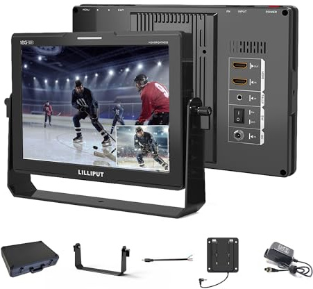 LILLIPUT Q10 10,1 Zoll 12G-SDI 4K60 Feldmonitor mit 1500 Nits HDR | 1500 Nits High Brightness, DSLR Kamera-Feldmonitor, 4K60 HDMI 2.0 12G-SDI, On Camera Field Monitor, HDR 3D-LUT