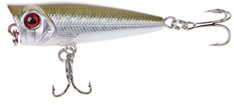 KAKASEA 1PC Angelhaken 50mm Angelköder Crankbait Kurbelköder Köder Tackle Treble Haken