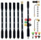 10 Pcs Pressure Washer Extension Wand with Karcher Adapter Compatible for Karcher K Series K2 K3 K4 K5 K6 K7, 4000PSI Gutter Cleaning Tools Extension Lance, 1/4 Inch Quick Connect, with 6 Nozzle Tips