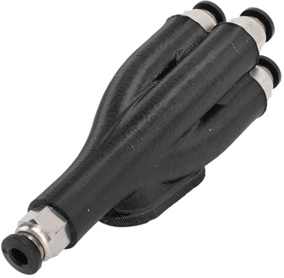 ABS Edelstahl 4 in 1 Rohrausdehnung, 4 in 1 PTFE -Adapter, 3D -Drucker 4 Fütterungsmaterialtransportrohrmodul, 3D -Druckerzubehör für X1 P1s P1p