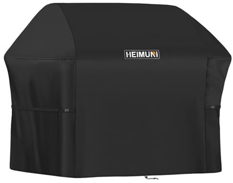 HEIMUNI Grill Abdeckung 152x66x111cm - 7107 Grill Abdeckhaube für Weber Genesis 300 Series, Grillhaube Gill Schutzhülle Wasserdicht für Weber 2-3 Brenner-Gasgrill, Char-Broil, Dyna-glo, Nexgrill Grill