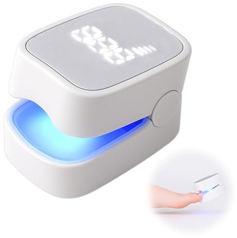 DmDoyy Appareil Traitement Laser Mycose Ongles Des Pieds Portable, Dispositif Antifongique À Lumière Bleue 460nm Pour Nettoyage Et Réparation Rapide, Design Compact Blanc Avec Autonomie Prolongée