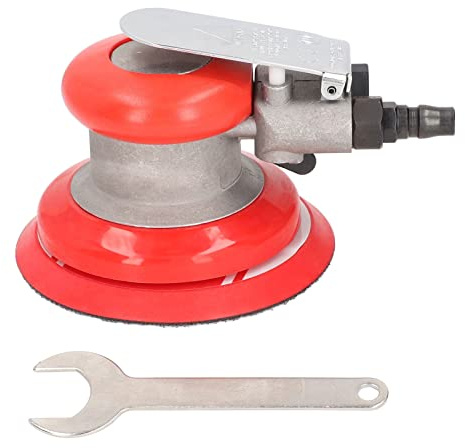Air Orbital Sander - Random Orbital Sander, Pneumatic Air Compressor Tool, Built-in Debris Filter, 12000rpm High Speed, Low Air Consumption, Ideal for Car Body & Metal